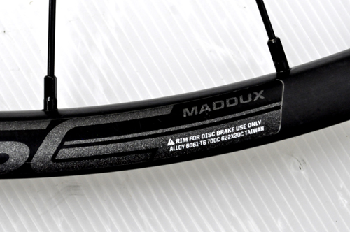 【A812】MADDUX CX20 DISC 700C グラベルロードホイール中古美品